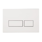 Royal Plaza Inala Plaque de commande WC boutons rectangulaires Blanc SW203392