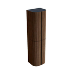 MONDIAZ KURVE Colonne de salle de bains 160cm couleur Walnut avec 4 portes SW1122544