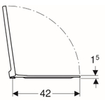 Geberit Xeno2 closetzitting met deksel met softclose topfix wit SW417460