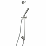Qisani Flow ensemble barre de douche avec douchette et flexible et arrivée d'eau encastrée inox SW108367