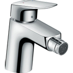 Hansgrohe Logis Eengreeps bidetmengkraan - 70 met trekwaste - hoogglans chroom GA42177