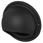 Sanivesk Grille de décharge - Ø15 - Bombé - Noir SW1212666