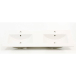 Royal Plaza Talis Lavabo pour meuble 120x45cm avec 2 trous de robinet et trop-plein Blanc SW59927