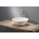 Royal Plaza Latona vasque à poser ronde 43x43x16cm avec cache-bonde blanc SW158491