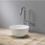 Royal plaza Legato vasque à poser 24x24x12cm ronde sans trop-plein blanc SW158436