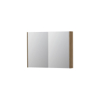 INK SPK2 spiegelkast – 100x74x14 cm – 2 deuren, dubbelzijdige spiegeldeuren – Fineer Ash mat SW439822