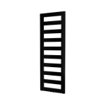 Plieger Bellezza EL elektrische radiator - nexus zonder thermostaat - 146.5x50cm - 600 watt - zwart SW796526
