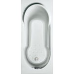 Plieger Vigo baignoire solo 160x70x37cm acrylique avec pieds blanc 0942495
