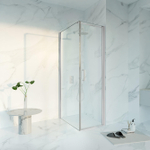 Fortifura Galeria Douchecabine - 60x90x200 - Profiel veiligheidsglas - antikalk - hoogglans chroom SW1444073