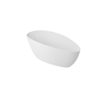 Plieger Liri baignoire autoportante pierre minérale 170x70x62cm blanc mat SW204686