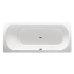Xenz Aruba Baignoire - 180x80x48 - bonde Centrale - acrylique - blanc SW103115