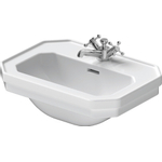 Duravit Serie 1930 lave-mains 500x195x365mm 1 trou de robinet trop-plein blanc 0306843