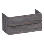 BRAUER Joy wastafelonderkast - 100x46x50cm - 2 softclose lades - greeploos - 1 sifon uitsparing - Driftwood SW1204180