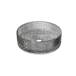 Riho Glamour Waskom - 35.5x35.5x11cm - glas - Smoke (grijs) SW1185430