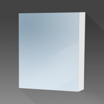 BRAUER Dual Spiegelkast - 60x70x15cm - 1 linksdraaiende spiegeldeur - MDF - mat wit SW242112