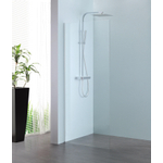 Royal Plaza Parri Douche à l'italienne 70x200cm avec profilé argent et verre clair Clean Coating SW158706