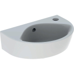 Geberit Renova lave-mains compact avec trou pour robinet à droite avec trop-plein 36x25x14.8cm blanc SW417687