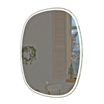 Arcqua Loft miroir – ovale – 65 x 80 cm – LED directe – chauffage de miroir – Naturel SW1223218