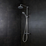 Crosswater Multivalve Fusion regendouche - thermostatisch - met 3 standen handdouche - hoogglans chroom SW20965