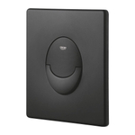 Grohe Start Bedieningsplaat - dualflush - 2 knops - verticaal - matte black (mat zwart) SW656735