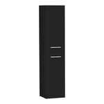 BRAUER EX Badkamerkast - 160x35x35cm - 1 links- rechtsdraaiende deur - zonder greep - MDF - mat zwart SW370707