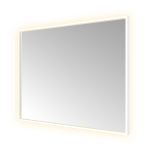 Hotbath &MORE Miroir LED direct et indirect color changing chauffage de miroir dimmable avec télécommande Gunmetal brossé PVD SW1246042