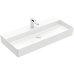 Villeroy & Boch Memento 2.0 lavabo - pour porte-serviettes 100x47cm - sans trop-plein 1 trou de robinet ceramic+ blanc SW358460