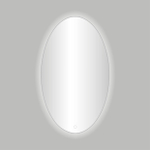 Best Design Divo miroir ovale 60x80cm incluant éclairage LED avec interrupteur à écran tactile SW420076