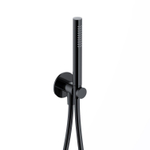 Hotbath Ace Handdoucheset - staafhanddouche - wandsteun - met uitlaat - 150cm - doucheslang - PVD - gepolijst zwart SW1118049