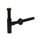Plieger Mini siphon design avec tube mural 25cm 5/4 noir mat SW228382