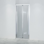 Marenza Fold Porte pliante - 80x190cm - verre de sécurité 6mm - profilé alu - anti-calcaire - chrome SW8415