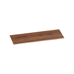 BRAUER natural wood Wastafelblad - 120x46x2cm - zonder kraangat - hout - natural walnut SW393106