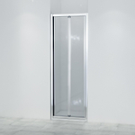 Marenza Fold Porte pliante - 90x190cm - verre de sécurité 6mm - profil alu - anti-calcaire - chrome SW8416