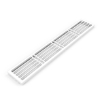 Stelrad bovenrooster voor radiator 180x7.9cm type 21 180x7.9cm Staal Wit glans SW202159