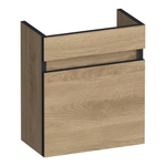 BRAUER Joy Edge meuble lave-mains - 40x45x22cm - porte ouvrant vers la droite - sans poignée - Sunlit SW1200799