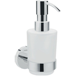 Hansgrohe Logis distributeur de savon universel verre dépoli 200ml montage mural chrome SW241766