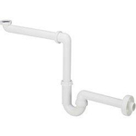 Viega siphon gain de place en plastique 5/4 x32mm avec tube mural et rosace blanc SW213511