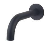 Wiesbaden Caral Bec de baignoire encastré rond 20 cm 1/2'' noir mat SW276927