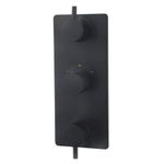 Wiesbaden Caral élément de finition thermostatique encastré 3 voies mat noir SW276856