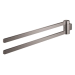Grohe Selection Handdoekhouder - 40cm - dubbel - draaibaar - hard graphite (antraciet) SW499805
