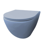 Best Design morrano-49-zonder-spoelrand wandcloset blinde bevestiging incl. zitting mat-lichtblauw lichtblauw mat SW976280