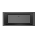 Baignoire Xenz Society - 180x80cm - avec trop-plein - sans bonde - Acrylique Ebony mat SW103074