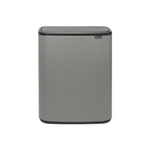 Brabantia Bo Touch Bin Poubelle - 60 litres - seau intérieur en plastique - mineral concrete grey SW1117296