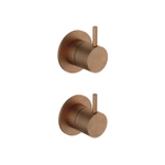 Hotbath Cobber Afbouwdeel - 2-weg omstel - Living colours - messing verouderd koper (goud) SW1117824