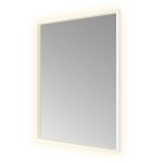 Hotbath &MORE Miroir éclairage LED direct et indirect color changing chauffage de miroir avec télécommande Blanc mat SW1246059