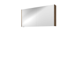 Proline spiegelkast comfort avec miroir sur plaque à l'intérieur de 2 portes 120x14x60cm chêne cabana SW350552