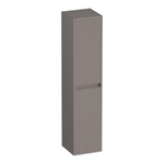 BRAUER Adore Wavy armoire haute - 160x35x35cm - 2 portes - ouvrant à gauche ou à droite - sans poignée - taupe mat SW1198522