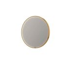 INK SP24 Miroir - 80x4x80cm - LED en bas et en haut changement de couleur - dimmable - Chauffage de miroir - rond - dans un cadre en acier - aluminium Or mat SW693129