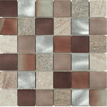 Dune Materia Mosaics Mozaiektegel 29.8x29.8cm Magma Copper 8mm Mat Copper SW798693