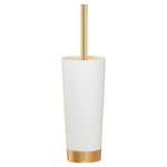 Sealskin Glossy Brosse de toilette avec support Polyresin Or/Blanc SW94595